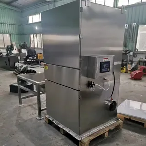 Kolektor debu baja tahan karat 0,75 kW dengan keluaran corong kerucut untuk pencairan debu pabrik tepung