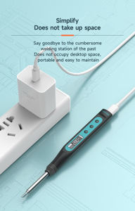 Fer à souder miniature YOUYUE <span class=keywords><strong>T12S</strong></span>, 65W haute puissance + alimentation USB, adapté à la réparation électronique et au bricolage - Product Image 5