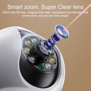Haute qualité <span class=keywords><strong>Yesido</strong></span> KM11 3.0MP couleur jour et nuit Smart 2.4G WIFI caméra Vision nocturne Wifi caméra IP caméra - Product Image 2