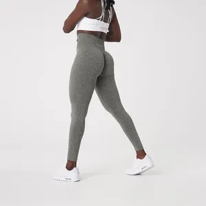 Hoge Kwaliteit Groothandel Costom Logo Naadloze Panty Scrunch Butt Workout Gym Fesses Fitness Yoga Leggings Broek Vrouwen