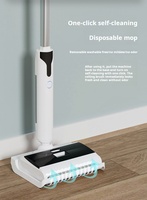 Robot de nettoyage électrique autonettoyant convivial, aspirateur humide et sec 1200Pa, batterie 2000mAh, réservoir d'eau 177mL, pour maison et voiture