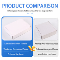 Boîte d'expédition en carton ondulé multi-tailles, épaisse, pliable, avec logo personnalisé imprimé, pour emballage cadeau