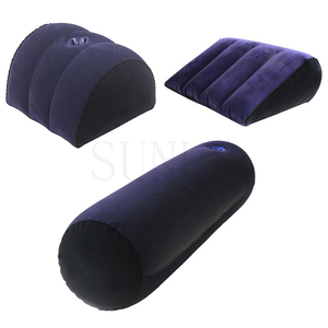Boîte personnalisée gratuite-vente en gros Amant <span class=keywords><strong>Positions</strong></span> Cushione Gonflable Aide Oreillers Lit Triangle Sexe Meubles Bdsm Jouet - Product Image 2
