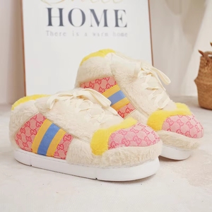 Chaussons d'intérieur chauds et doux en peluche à semelle épaisse pour l'hiver – Vente en gros - Product Image 3