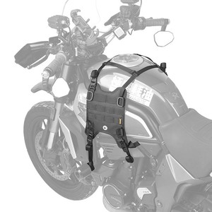 Bolsa de Almacenamiento Lateral para Tanque de Combustible de Motocicleta, de Nailon Negro, de Liberación Rápida, para Viajes - Product Image 1