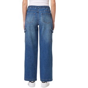 New Summer <b>Women</b> Cargo Pants <b>Women</b> Custom <b>Elastic</b> Waist Seven Pockets Pant Casual Multi Pocket <b>Women</b> Loose Fit Cargo Denim Pants - Product Image 2