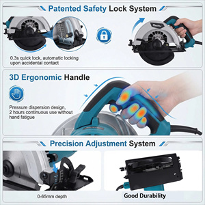 Hot Sales Industrial Grade Brushless Motor Corte Ferramenta Velocidade ajustável Carpintaria Elétrica Serra Circular - Product Image 5
