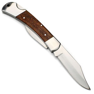 Cuchillo plegable multifuncional de acero inoxidable 440c, mango de madera, abridor de Vino de Bolsillo EDC para uso diario de Hobby al aire libre, OEM - Product Image 4