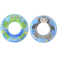 BMJ Bouée de natation gonflable épaissie pour enfants, motif grenouille et pingouin, en PVC écologique, pour bébé (à porter sous les aisselles)
