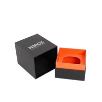 Vente en gros de carton rigide en papier de luxe personnalisé avec couvercle et base emballage carré de produit cadeau bougie boîte d'emballage