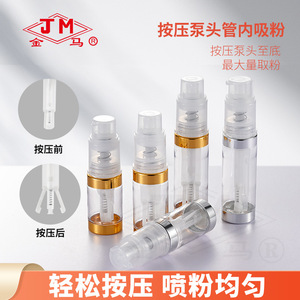 Botella pulverizadora de polvo Tm de 100 ml con bomba para talco de bebé, cosméticos para uñas, polvo suelto, uso diario - Product Image 5