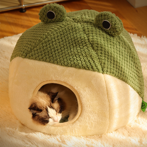 स्वादिष्ट बिल्ली के लिए पोर्टेबल बिल्ली बिस्तर धोने योग्य पालतू जानवर के लिए कुटन फोम झाग पिल्ले लकड़ी बिल्ली चटाई तम्बू घर सामान - Product Image 1