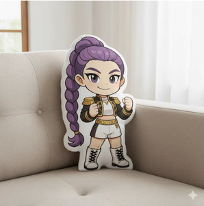 Cuscino Decorativo Personalizzato con Stampa di Personaggi Anime K-POP Gruppo Femminile Demoniaco - Product Image 2