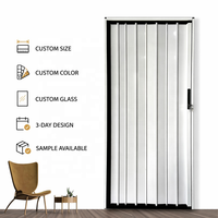 Porte pliante de sécurité en alliage d'aluminium, panneau solide, intimité, anti-effraction, pour villa, hôtel, usage extérieur - Solution de projet personnalisée