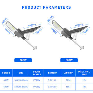 Quality Factory Outdoor IP65 200W-1000W Split Lamp Post for Road Use Solar Powered LED Street Light - Product Image 3