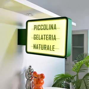 <span class=keywords><strong>Enseigne</strong></span> Lumineuse d'<span class=keywords><strong>Extérieur</strong></span> pour Commerce, Boîte Lumineuse LED Publicitaire à Forme Personnalisée, Fixation Murale Latérale - Product Image 4