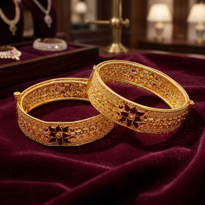 Brazalete Kada de Latón Chapado en Oro para Mujer, Joyería de Moda Personalizada al por Mayor para Aniversario, Fabricante Tradicional - Product Image 4