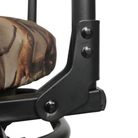 Chaise de chasse pivotante à 360°, durable, camouflage New Leaf, portable, pliable, cadre métallique robuste, sac de rangement grande capacité pour