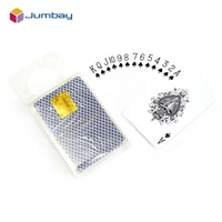 100% Poker en plastique marque personnalisée impression VIP club de jeu officiel Casino Anti contrefaçon étiquetage code à barres cartes à jouer