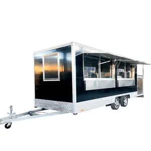 Low Cost Factory Customize Mobile Restaurant Water Bar Easy Move Mobile Food Truck Trailer With Full Kitchen Equipment
