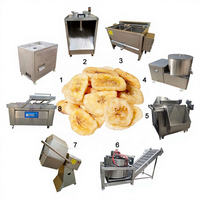 Prix Usine Ligne Complète Automatique de Machines à Trancher, Frire et Emballer les Chips de Banane et de Plantain, Matériau SUS304, Capacité 500-800kg/h