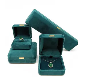 Factory In Stock Wholesale Ring Boxes Foldable Gift Box Jewelry Case Velvet Jewelry Box
