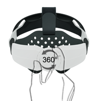 Support Confortable et Ajustable avec Coussinet Éponge PU et Sangle Hola, Accessoires VR pour Quest 3 et Meta Quest 3S