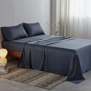 キングサイズのベッドシーツ高品質のオーガニック竹竹ベッドシーツ高級寝具セット竹シーツクイーン