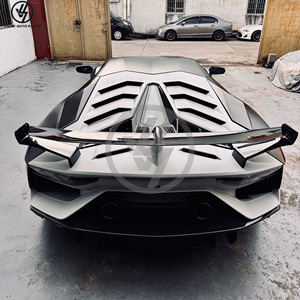 Nuevo Kit de Carrocería de Fibra de Carbono Estilo SVJ para Lamborghini Aventador LP700 LP720, Parachoques Delantero, Alerón Trasero, Faldones Laterales, Cubierta del Motor - Product Image 4