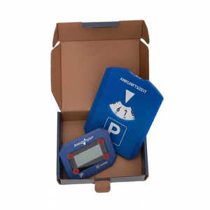 Disque de stationnement électrique numérique fiable avec homologation pour système de stationnement automobile, couleur bleue, pièce unique - Product Image 1