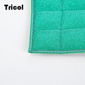 Éponge de cuisine double fonction avec face en microfibre douce et surface abrasive, tampon de nettoyage réutilisable anti-rayures à séchage rapide - Product Image 6