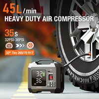 Compresseur d'air de voiture portable sans fil Gonfleur numérique de pneu Pompe à air 12V Mini pompe à air auto gonflable