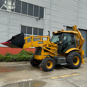 لودر بعجلات بمحرك يوتشاي من المصنع الصيني، حفار خلفي مدمج رباعي الدفع مع كسارة هيدروليكية وضمان لمدة سنة - Product Image 6