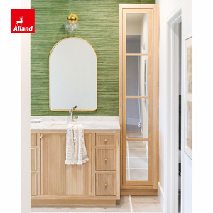 American Face Frame a filo in rovere bianco pannello scanalato mobiletto del <span class=keywords><strong>bagno</strong></span> <span class=keywords><strong>con</strong></span> lavandino sotto montato vendita direttamente dalla fabbrica - Product Image 6
