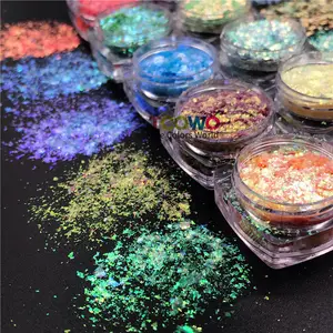 Hot Selling Make-Up Color Shift Flakes Eye Kameleon Flake Glitter Losse Shimmer Pigment Voor Oog Nagel Body Art Lippenstift, Cosmetisch
