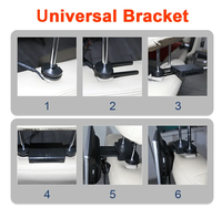 Pantalla de Reposacabezas de Coche Android Universal de 10.1 Pulgadas, Reproductor Multimedia de Video, Monitor de Asiento Trasero, Pantalla Táctil HD, Películas, Juegos, MP5, USB, TF