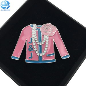 Nuovissimo maglione in smalto rosa e blu Jack e Jill Of America spilla per gioielli confraternita greca 1938 JJ spilla con risvolto regalo di sorellanza - Product Image 4