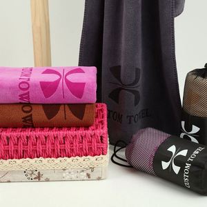 Serviette de sport en microfibre personnalisée 400 g/m², serviette de yoga, serviette de sport d'extérieur avec logo, serviette absorbante pour la transpiration, serviette de fitness - Product Image 6
