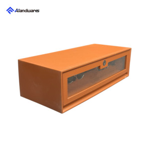 Scatola per orologi Premium in pelle e vetro temperato con blocco biometrico per impronte digitali e Touch Screen digitale - Product Image 1