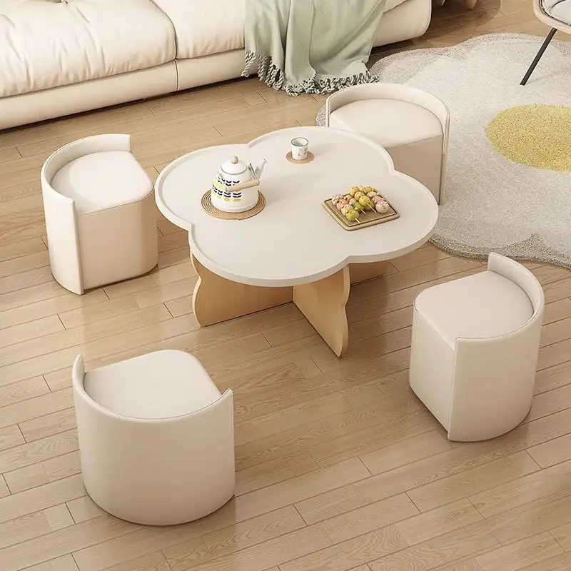 Nordic cream style coffee table coffee table living room new small apartment modern simple designer creative round tea table