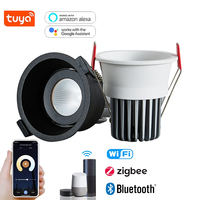 Projecteur Led encastrable pour le plafond, éclairage rond, disponible en noir et blanc, 5W, 7W, 9W, 12W, prix de gros, offre spéciale