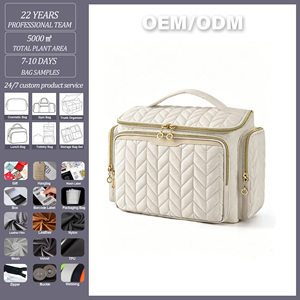 Bolsas de Aseo y <span class=keywords><strong>Maquillaje</strong></span> Colgantes de Viaje, Ligeras, de Lujo, Impermeables, Profesionales y de Alta Calidad con Logotipo Personalizado para Hombres y Mujeres - Product Image 1