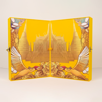 Boîte en carton rigide à double ouverture avec insert, personnalisable avec logo en relief, pour l'emballage de cosmétiques, de soins de la peau et de trousses de beauté