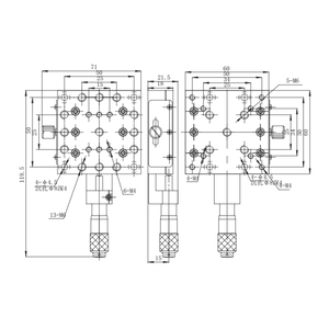 कॉम्पैक्ट मैनुअल रैखिक अनुवाद चरण 40 मिमी 13 मिमी यात्रा सटीकता माइक्रोमीटर ड्राइव ऑप्टिकल और प्रयोगशाला संरेखण के लिए - Product Image 6