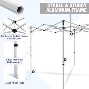 Tùy chỉnh <span class=keywords><strong>10x10</strong></span> Tán lều bất kỳ tin nhắn in tradeshow kinh doanh quảng cáo trong nhà/ngoài trời các sự kiện bên đám cưới có tính năng của bạn - Product Image 4