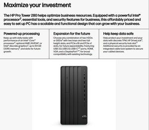 Computadora de Escritorio en Oferta, HPE Pro 288 MT, Procesador de 12ª y 13ª Generación, Computadora de Torre - Product Image 2