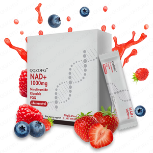 Oferta Especial: NAD+ 1000mg Nicotinamida Ribósido PaQ + Resveratrol, Soporte NAD para el Envejecimiento de la Piel para Mujeres - Product Image 1