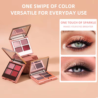 Palette de fards à paupières personnalisée avec logo, vente en gros, pigment lisse, poudre compacte, fini mat, satiné, scintillant, résistant à la transpiration