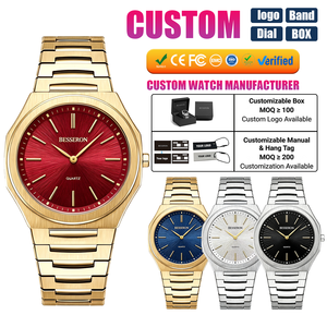 Montre de luxe en acier inoxydable 42 mm 32 mm, cadran <span class=keywords><strong>couple</strong></span>, montres-bracelets à quartz pour hommes et femmes, logo personnalisé, fabricant de montres - Product Image 1