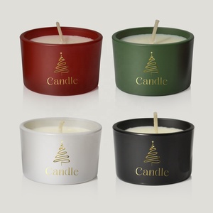Ensemble de 4 mini bougies parfumées de Noël, bougies chauffe-plat parfumées à l'huile, bougies parfumées de luxe, ensemble cadeau en gros - Product Image 2